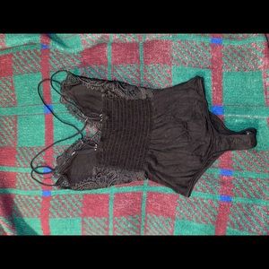 Body suit lace shirt